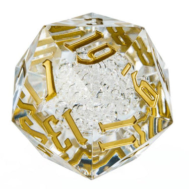 Bubbles in Clear Sharp Acrylic with Box - D20 RPG Dice